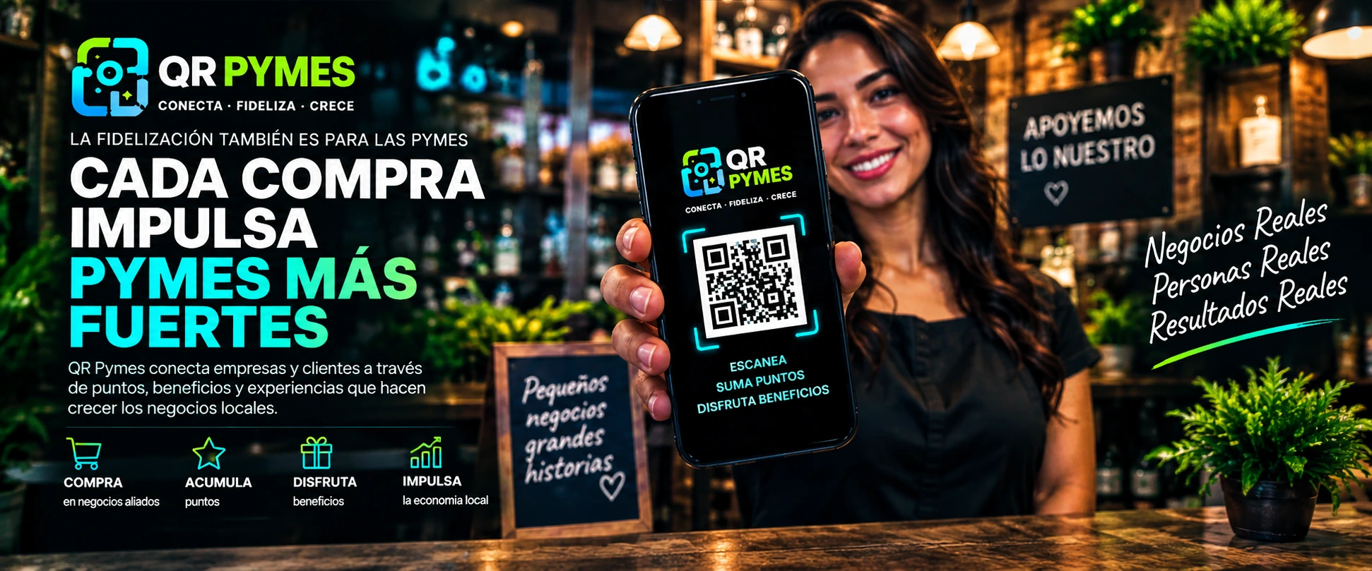 QR Pymes conecta empresas y clientes mediante puntos y beneficios